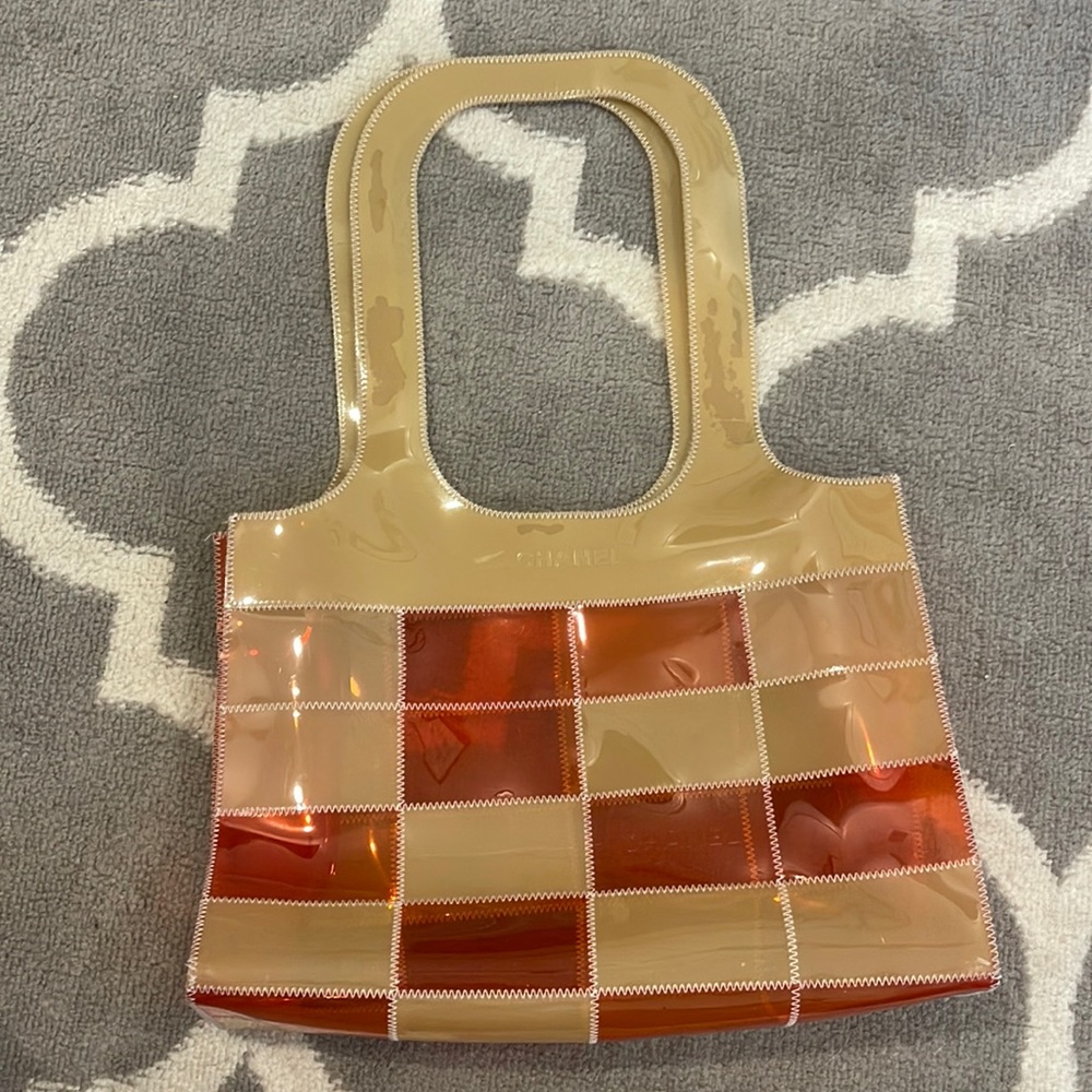 Authentic Chanel Handbag Naked Patchwork Shopper Tote Shoulder Bag